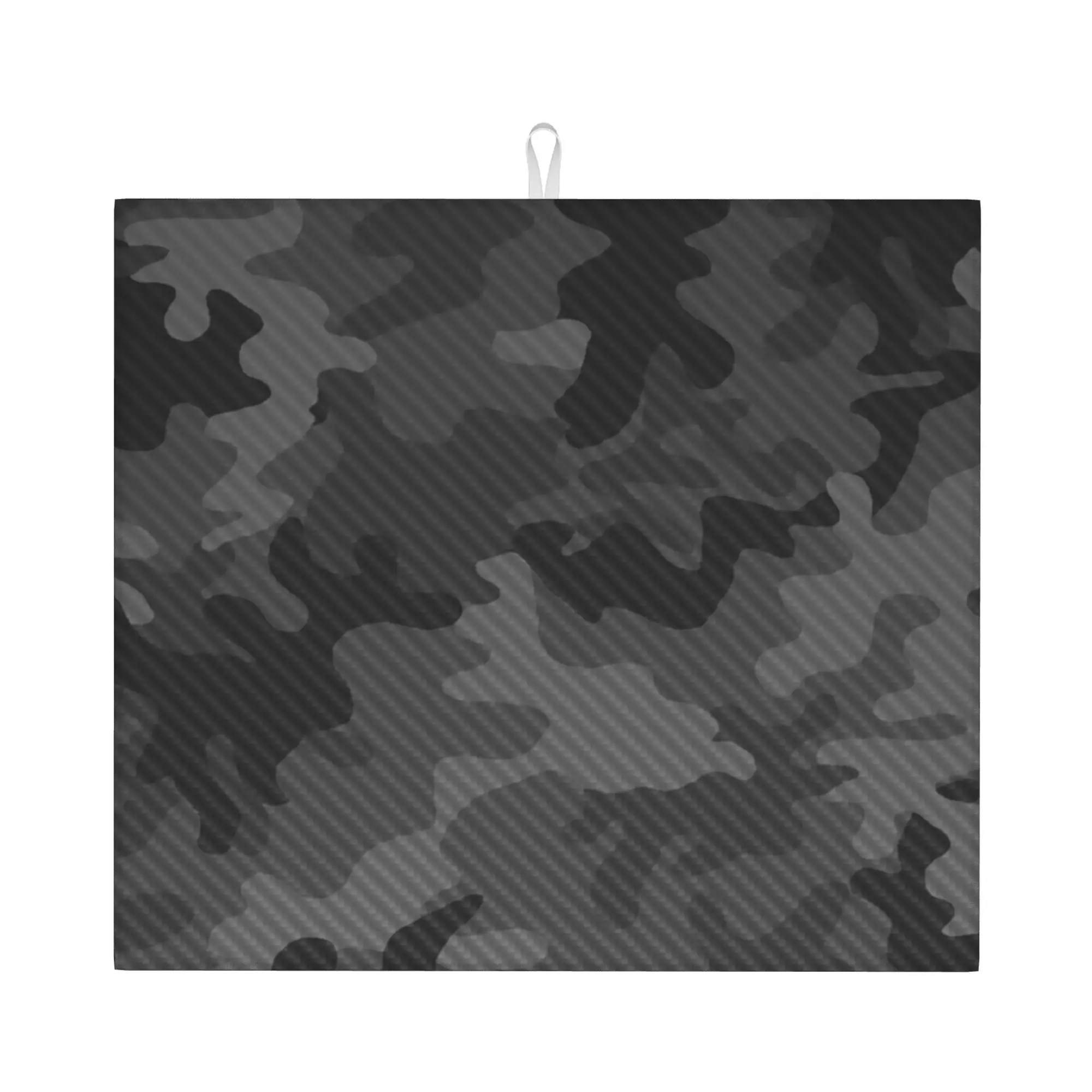 Drying Mat For Kitchen Carbon Camouflage Water Absorbent Waterproof Reusable Camouflage On Slip Kitchen Counter Protector Mat