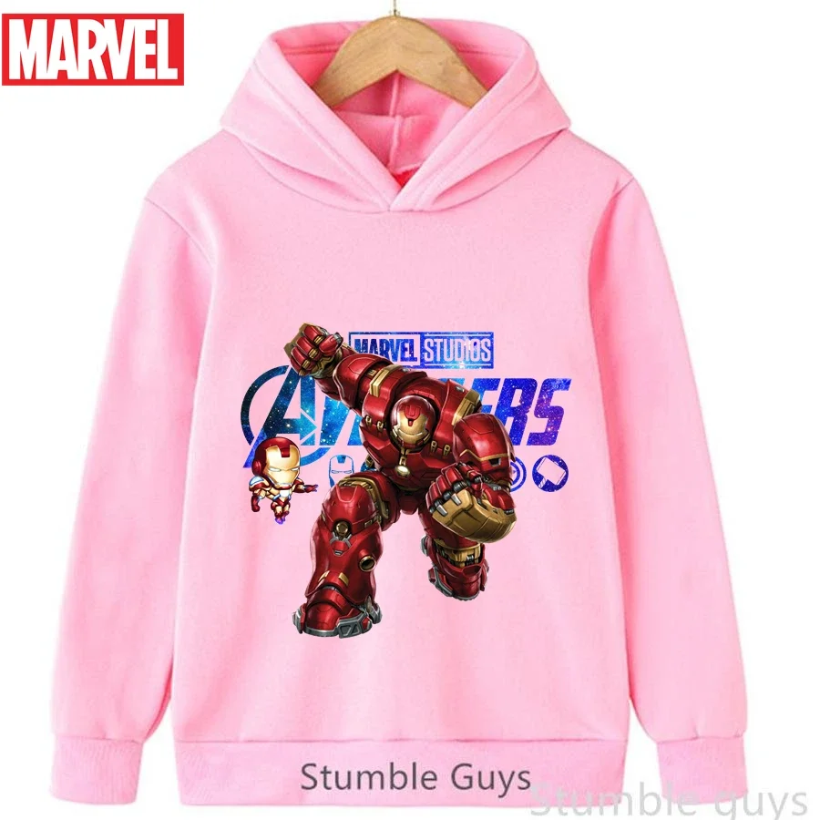 

Marvel Iron Man Kids Sports Sweatshirt Autumn 3-13Y Boys Clothes Girls Hooded Daily Wear
