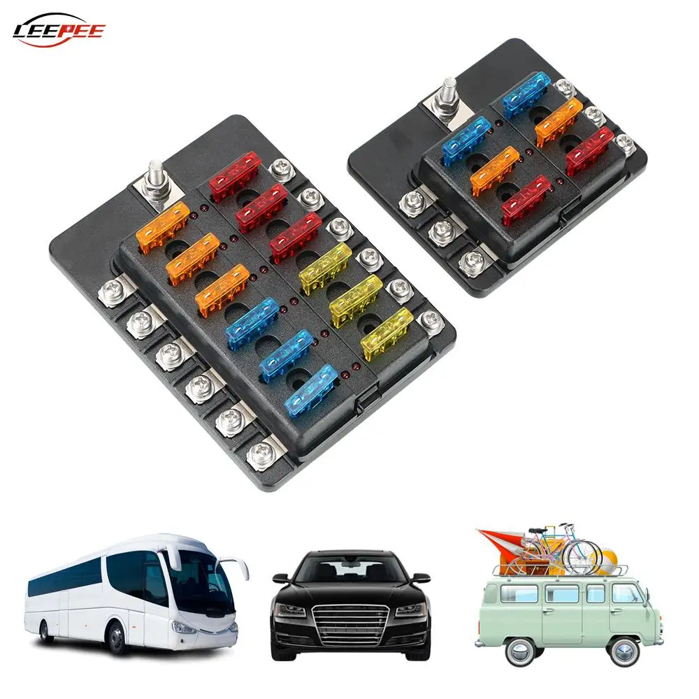 Универсальный блок предохранителей AINYSZIN для автомобилей 32 на 100 А с внешним индикатором