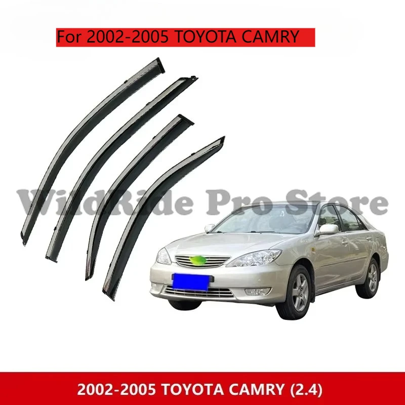 

CAR WINDOW VISOR WIND DEFLECTOR for 2002-2005 TOYOTA CAMRY RAIN GUARD SUN SIDE DOOR VENT VISOR WEATHER SHIELD SUN VISOR