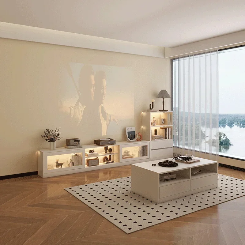 240Cm Set Universal Tv Stand Living Room Modern Floor House Nordic Tv Table Luxury Designer Showcase Fernsehen Tisch Furniture