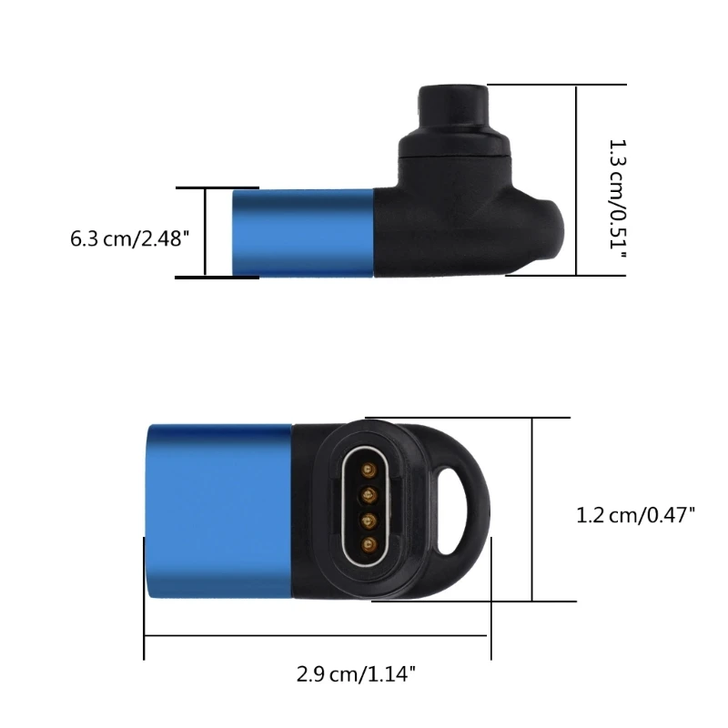 محول شحن من النوع C إلى 4pin لموصل شاحن ملحقات ساعة