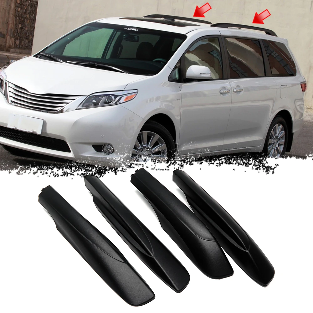 Roof Rack Cover for Toyota Sienna XLE XL30 2011-2020 Car Luggage Rail End Replacement Shell Car Exterior