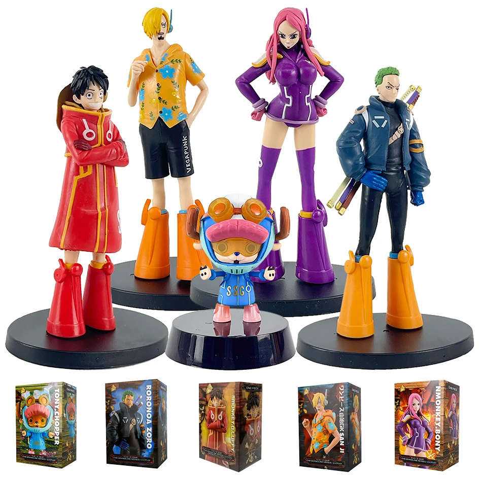 

2025 Горячая цельная аниме-фигурка 17 см Луффи Зоро Чоппер Нами Фигурка Земля Вано Игрушки для детей Коллекция Модель Куклы