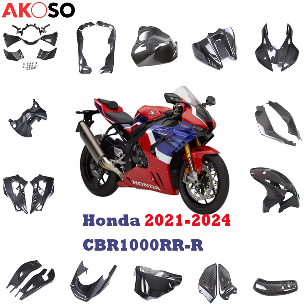 

Motorcycle Fairings kits For Honda CBR1000RR-R 2021-2024 100% Carbon Fiber Parts Side Covers Panels Protector Guard Accessories