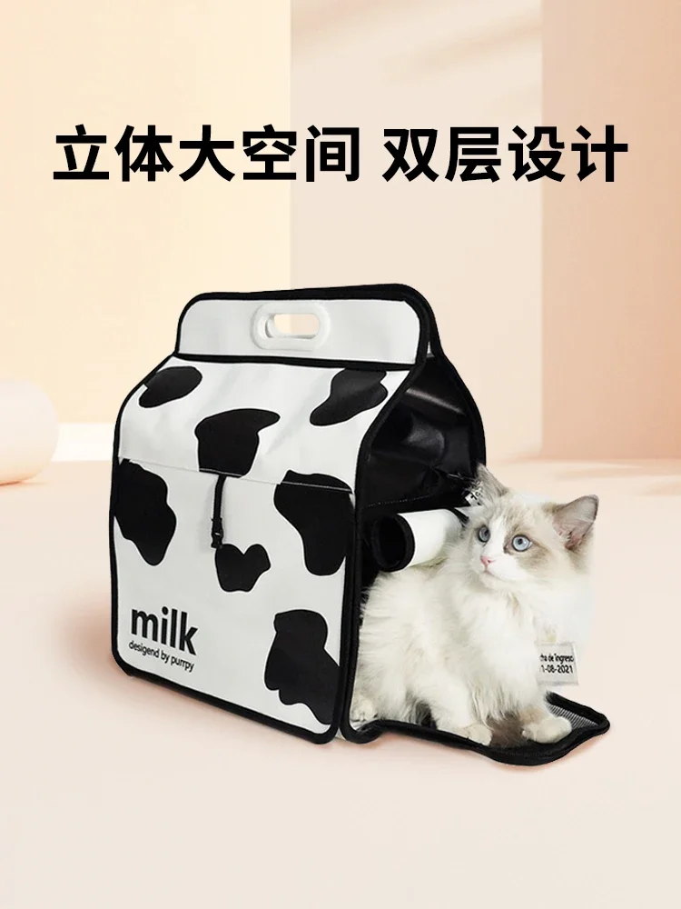 

Pet bag back schoolbag going out portable space capsule box autumn and winter warm travel double shoulder cat bag