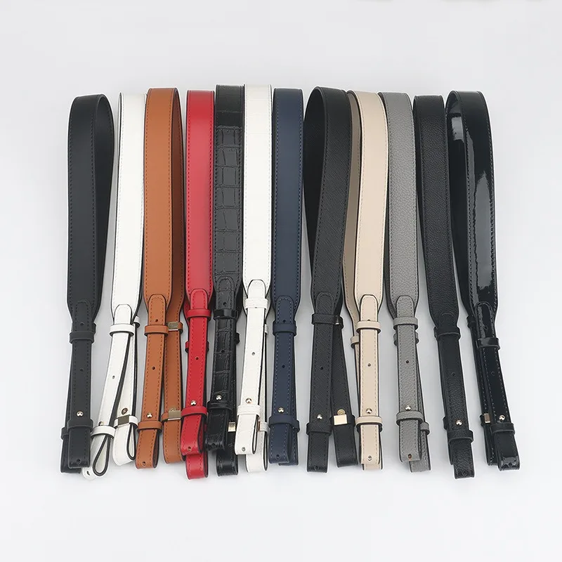 PU Leather 3.0cm Wide Bag Multicolor Adjustable Long Cross-body Crocodile Bag Shoulder Strap Belt High-quality Bag Accessory