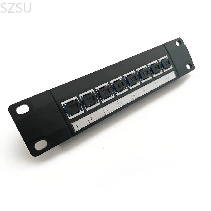 

SZSU Ethernet Patch Panel Optical 8 Port RJ45 Wall Rack Mount Keystone Module
