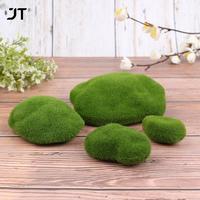 4pcs Artificial Moss Stone Simulation Fairy Garden Miniatures Bonsai Terrarium Succulent Gnomes Fake Moss Home Decor Decoration