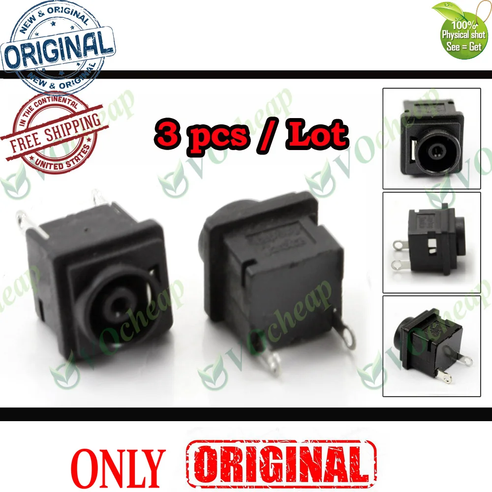 3 x Laptop DC Power Jack for Sony VGN-CS CS A AR AW AX BX PCG-K K12 K13 NV GRT -3C2L 3G1L 3G2L 3G3L 3G4L 3G5L Connector PJ040