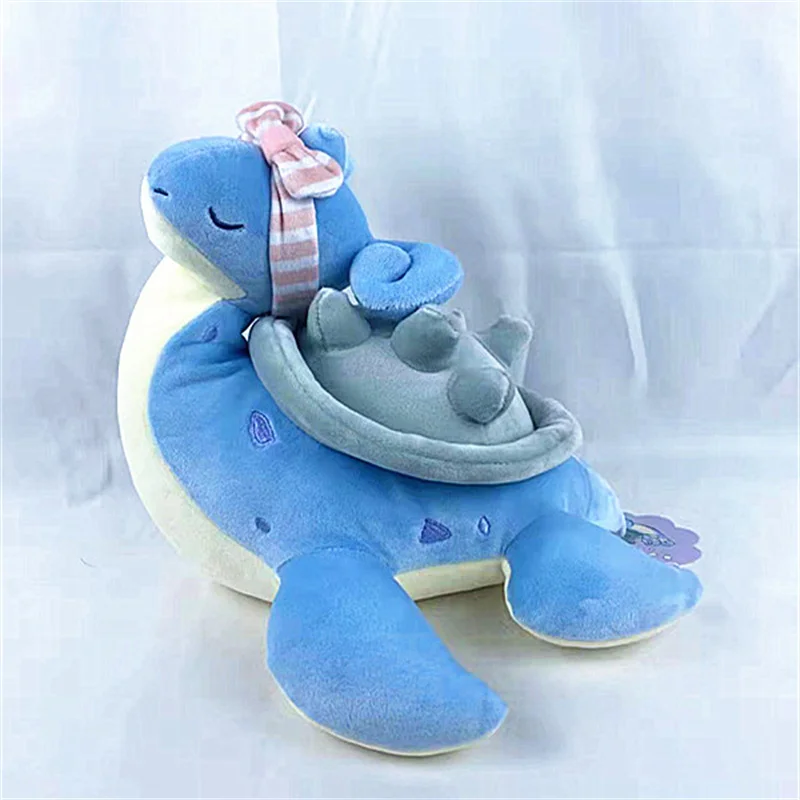 Pokemon bowknot Lapras peluche giocattoli farciti bambola bambola regalo di natale per un amico