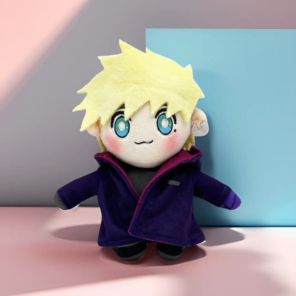 Trigun cartoon and anime related characters yellow haired doll fun plush toys accompany gifts, room decoration, halloween gifts