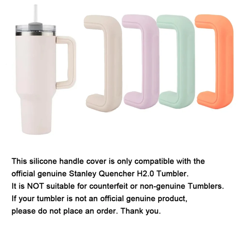 Handle Protector Cover for Stanley H2.0 Tumbler 40Oz Anti Skidding Water Bottle Handle Silicone Sleeve for Stanley Tumbler