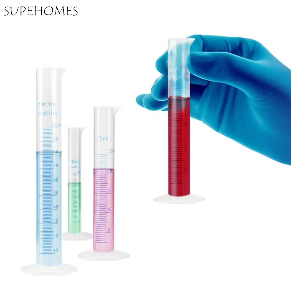 

10/25/50/100/250/500ml Liquid Measurement Measuring Cylinder Plastic Measuring Cylinder Graduated Cylinder Graduated Tube