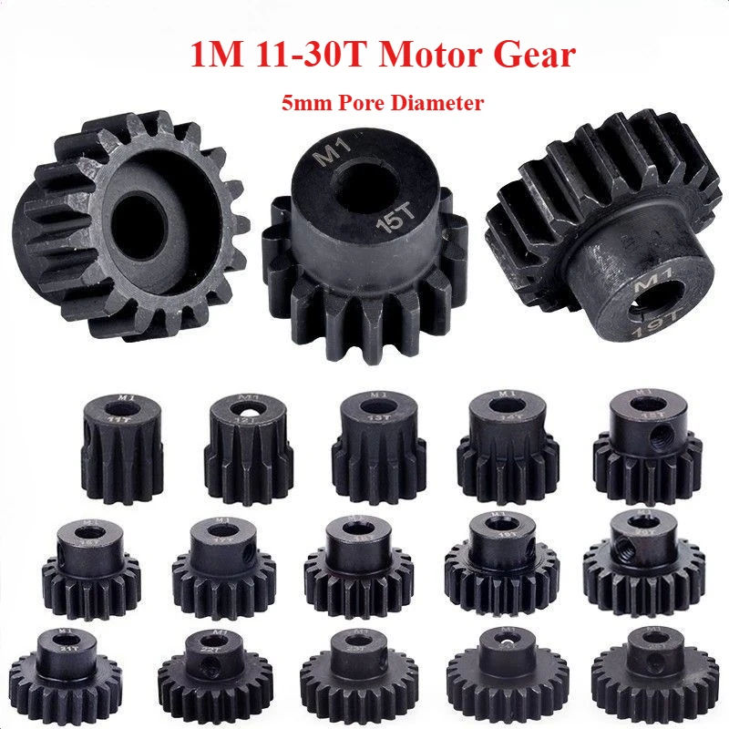 

Моторные шестерни M1 5 мм 11T 12T 13T 14T 15T 16T 17T 18T 19T 20T Стальная металлическая шестерня Моторная шестерня 1/10 Радиоуправляемая модель автомобиля Шестерни