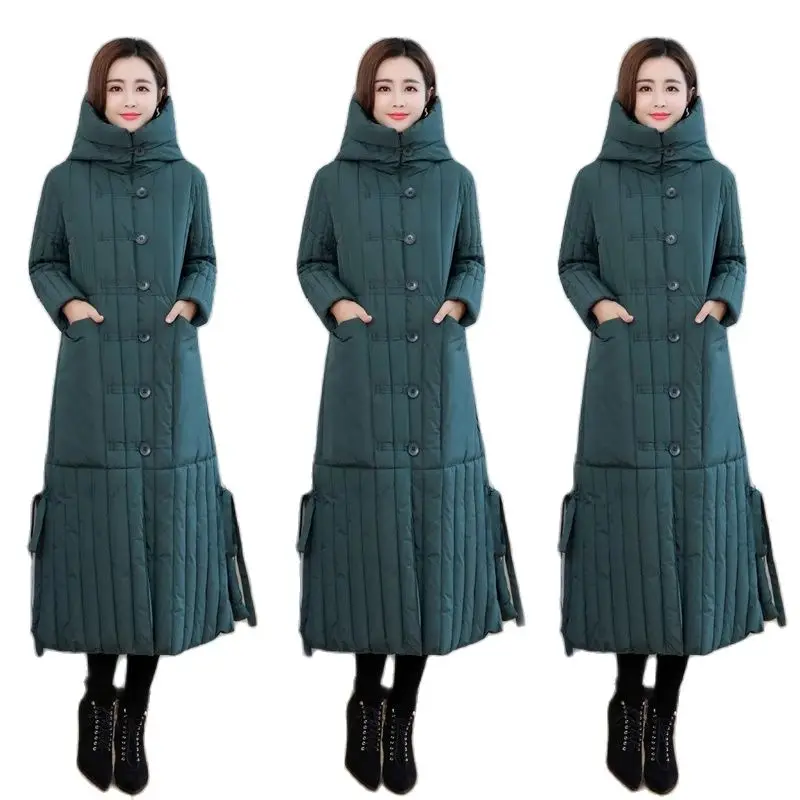 

Women Long Parkas Hooded Warm Windproof Overcoat Nice New Women's Winter Coat Jacket Female Down Cotton Jacket Windbreaker Women