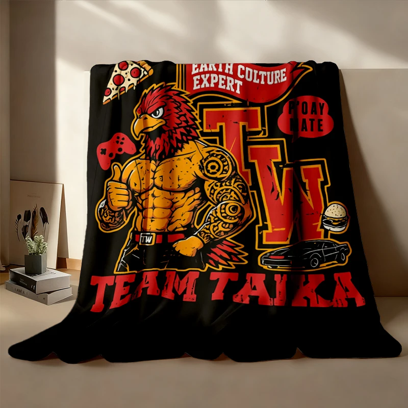 Vintage Team Taika Flannel Blanket, He Who Fights with Monsters, HWFWM, Jason, book lover gift