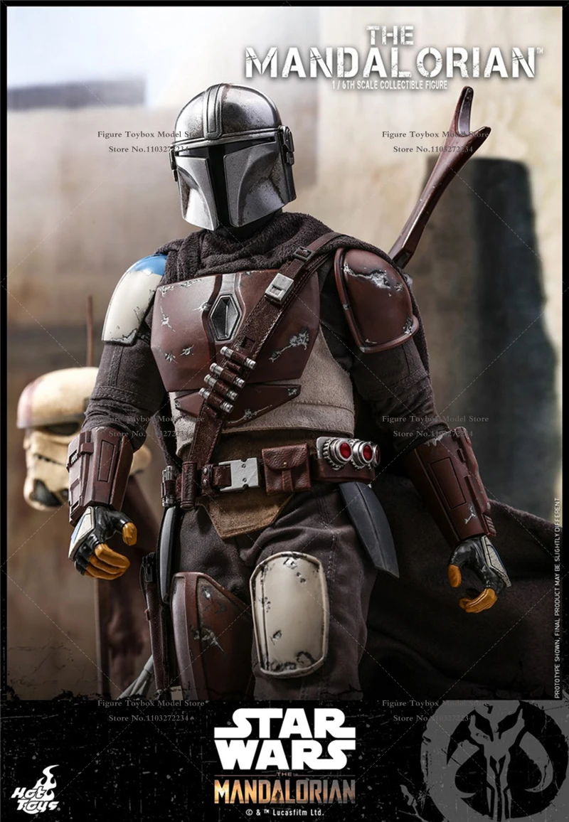 HOTTOYS HT 1/6 TMS007 The Mandalorian Collectible Action Figure Star Wars Warrior Perfect Detail Design 12