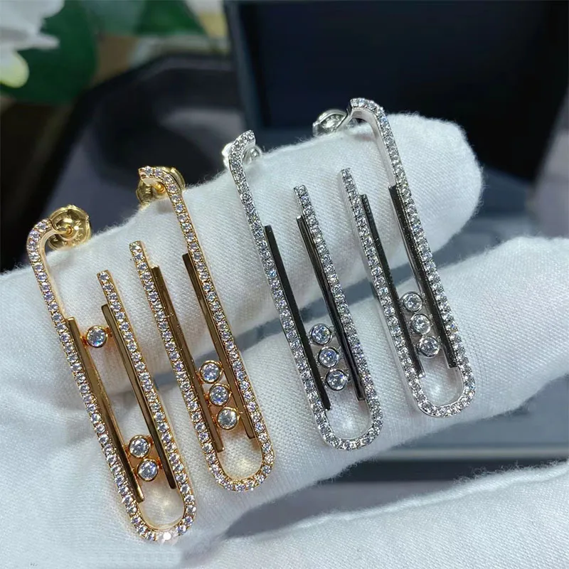 Luxury S925 Silver Earrings Fashion New Women Free Delivery Classic European and American Style Gift