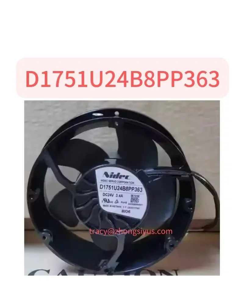 

D1751U24B8PP363 Brand New Original 24V3.4A Inverter Cooling Fan