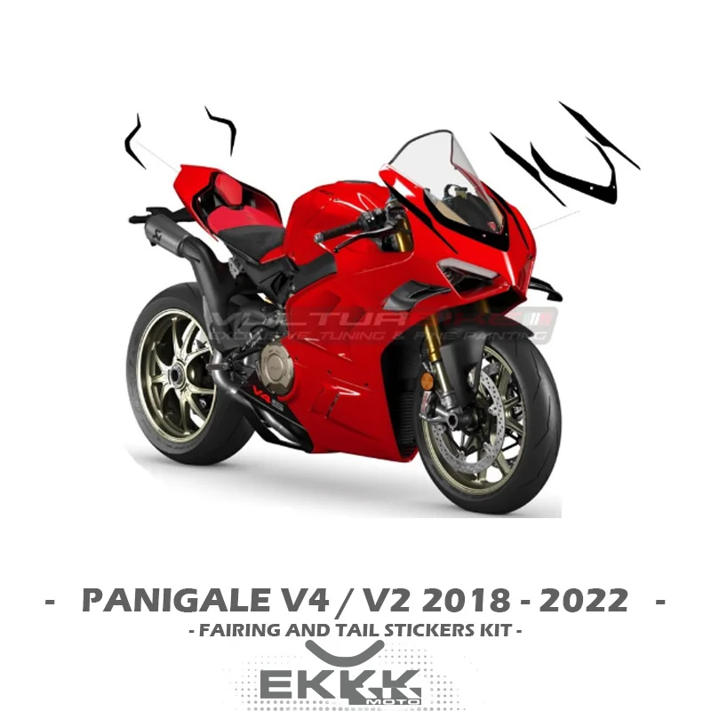 

Cowling and Tail Sticker Kit Decal Sticker Customization For DUCATI PANIGALE V4 / V2 2018 - 2022