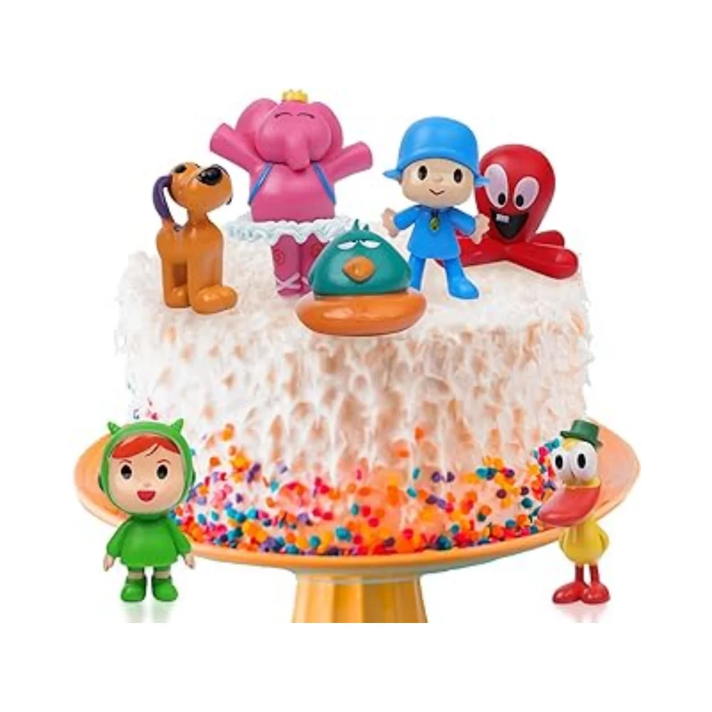 

Disney Anime Pocoyo Animal Toy Figures Bird Duck Elephant Doll Toy Model Scene Ornaments Decoration Cake Cartoon Figurine Toy