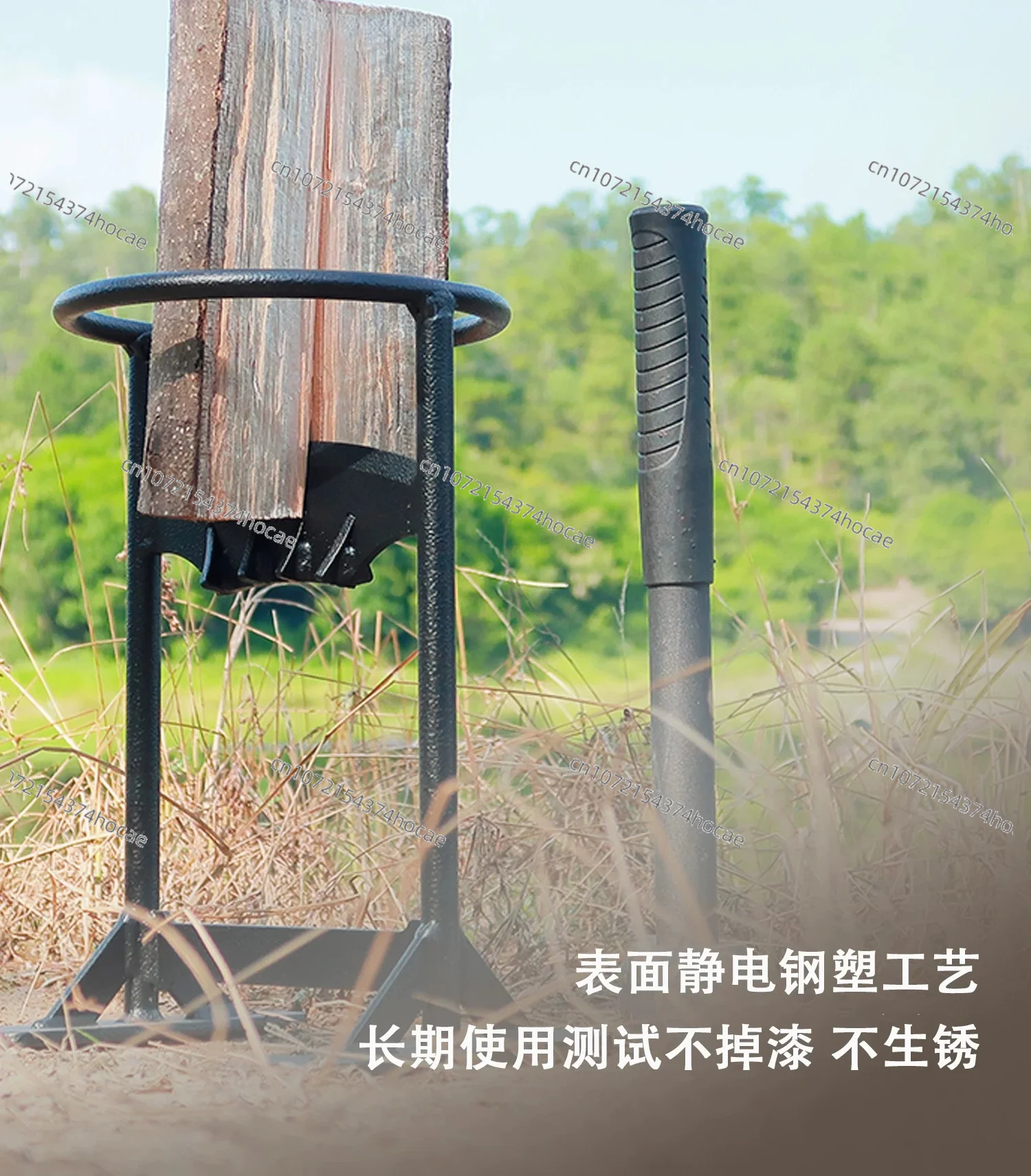 Efficient Firewood Splitter Camping Stove Companion Portable Log Splitting Tool Home Outdoor Use