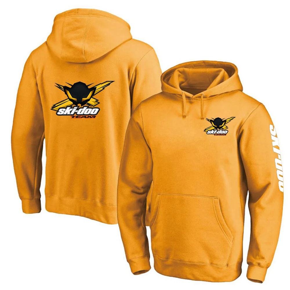 Ski Doo Can-am 2024 Men New Fashion Printing Solid Color Hoodies College Harajuku Comfortable Casual Pullover Sweatshirts