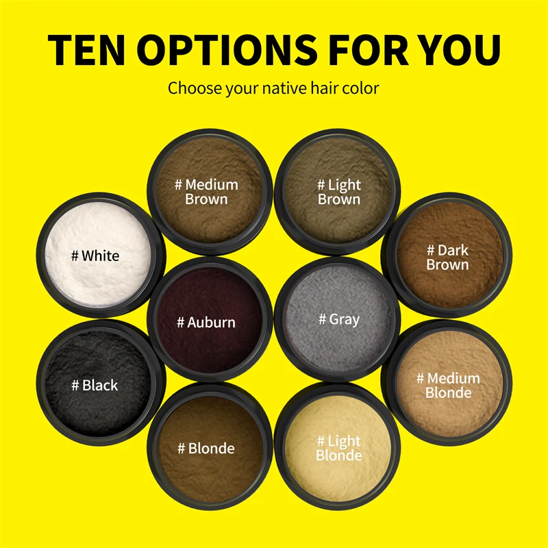 100g Haarbaufasern Keratin Haarfasern Pulver Instant Haarfaserspray Nachfüllbeutel Glatze Verlängerung Pflege Verdickungsprodukt