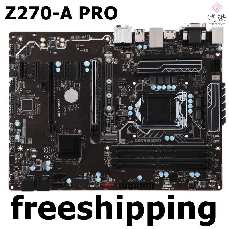 

For Z270-A PRO Motherboard 64GB LGA 1151 DDR4 ATX Z270 VGA M.2 Mainboard 100% Tested Fully Work