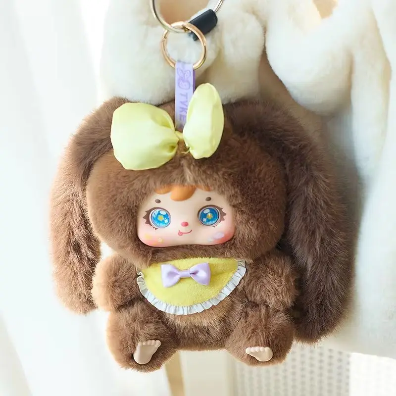 Caja ciega de felpa de vinilo serie Samuel Rabbit Big Family V2, bonita mochila colgante, muñeca Kawaii, juguete de moda, caja misteriosa, regalos sorpresa