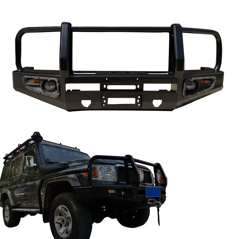 High Quality LC79 Style Bull Bar Front Winch Bumper 4x4 Offroad Pickup Truck Exterior Modified Protection Accessories Fit for Mu