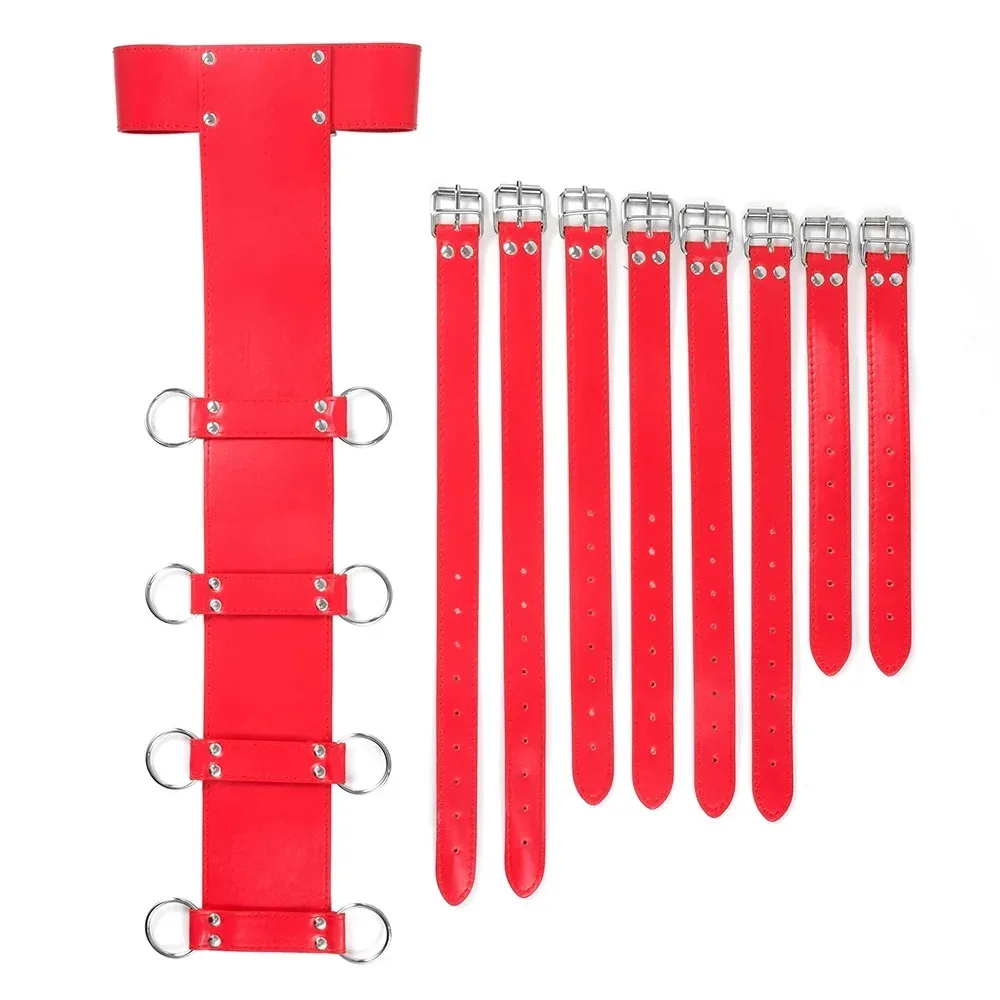 Adjustable PU Leather Bondage Harness for Adult Couples Body Restraint Straps with Back Arm Binder Intimate Role Play Accessory 3
