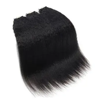 捲曲直髮膠帶式接髮,巴西髮,無痕隱形膠帶式接髮,100% 未經加工的真人髮 10 最佳銷售 膠帶式接髮 - №8