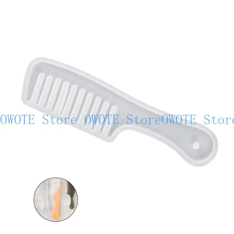 

652F Hair Comb Silicone Mold Crystal Epoxy Resin Casting Mould DIY Craft Gypsum Making Handmade Hair Styling Tool Accessories