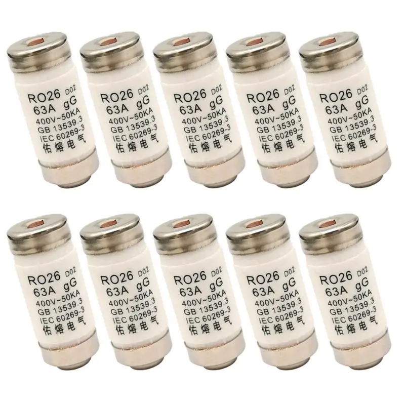 10Pcs 400VAC Neozed Fuses Insert D0 Type Fuses Insert Fuses Inserts for Fuses Q81C
