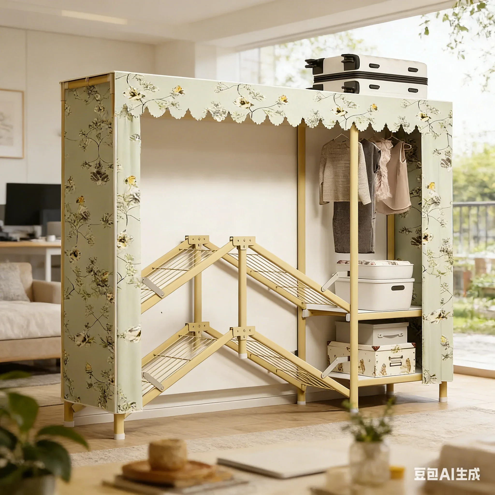 aoliviya-folding-wardrobe-with-steel-frame-no-installation-simple-durable-fabric-storage-for-home-bedroom-rental-rooms-minimalis