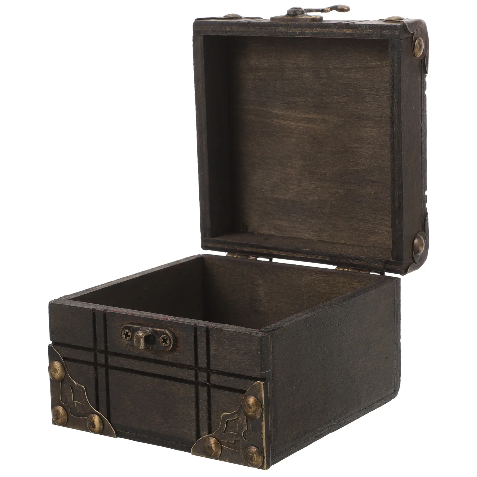 

Деревянная шкатулка для мелочей, прочный контейнер для хранения украшений, ретро-футляр для организации аксессуаров, органайзер для гостиной