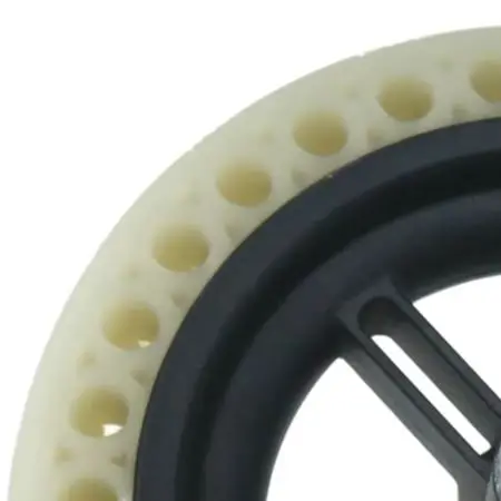 Nighttime Visibility 8.5 Inch Solid Tire Easy Installation Long Lasting Use Fluorescent Solid Tire Electric Bicycle Accessory