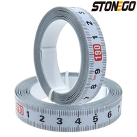 STONEGO Stainless Steel Miter Track Tape Ruler - Self-Adhesive Metric Scale, Rust-Proof, Durable & Wear-Resistant 0.5/1/2/3/4/5m