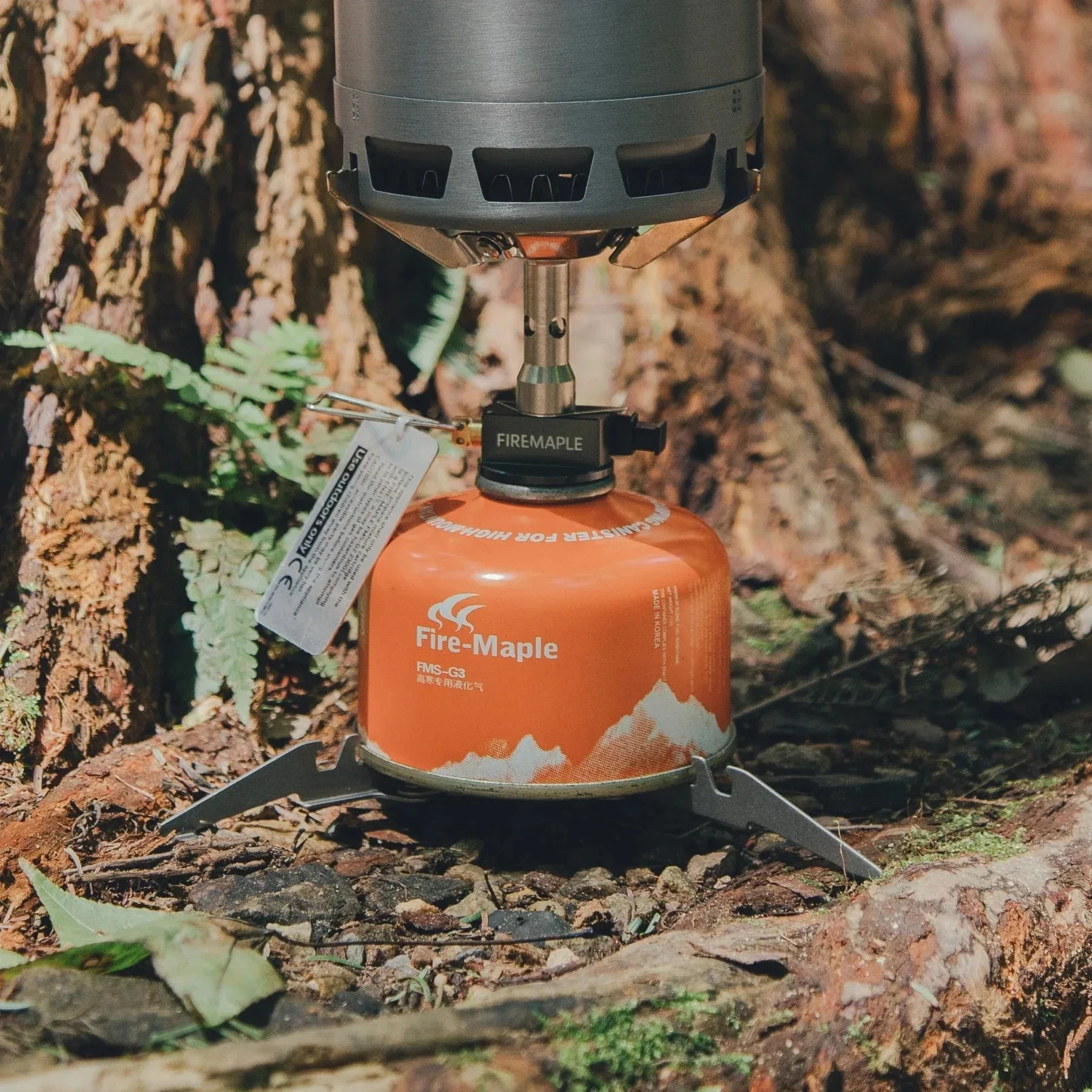 Fire Maple ASH Titanium Gas Canister Stand Folding Fuel Stabilizer Camping Gas Cylinder Tripod Holder Support Bracket 23g