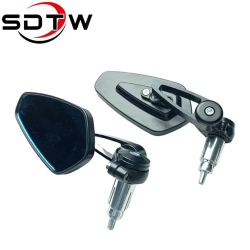 Imagen 2 del producto SDTW 7/8 ""22mm espejos retrovisores laterales para motocicleta Universal Scooter Bar End manillar espejo accesorios para Harley Yamaha Honda