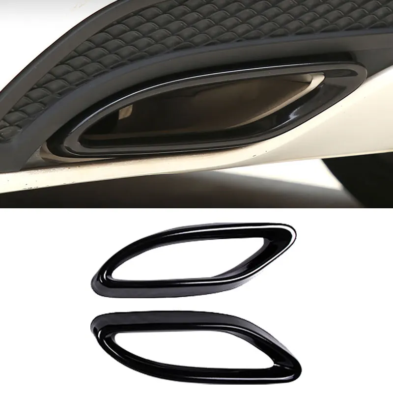 

For Mercedes Benz B C E GLC Class X253 W205 W166 W212 W213 CLA GLS GLE C117 W246 Car Tail Muffler Exhaust Pipe Output Cover Trim