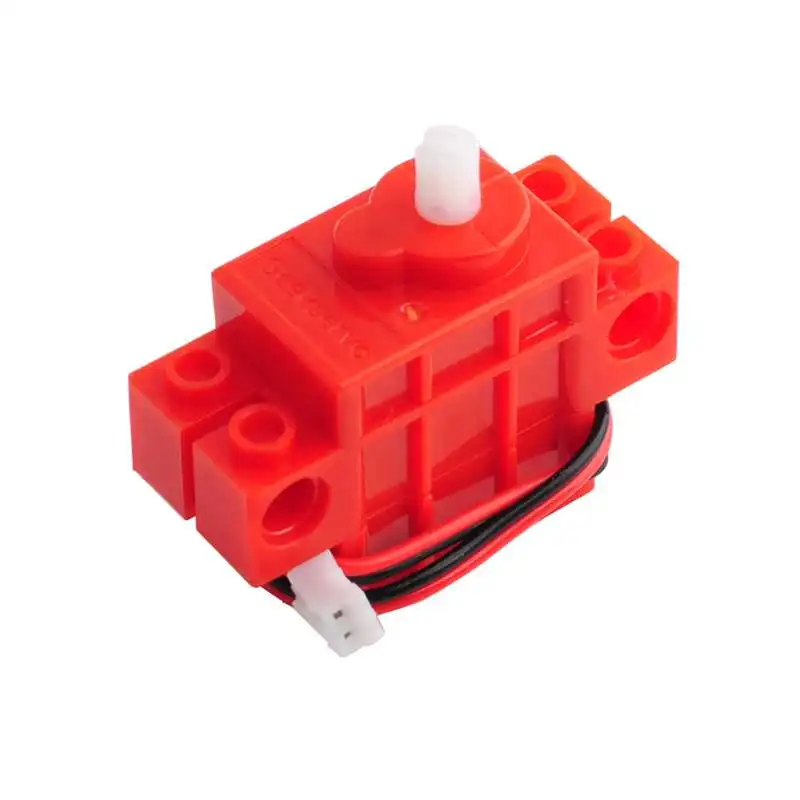 1/2/4/8Pcs Geekservo 360องศาสีแดงเกียร์มอเตอร์สำหรับ DIY Micro: บิต Legoeds บล็อกตัวต่อการเขียนโปรแกรม (2P JST-PH 2มม.)
