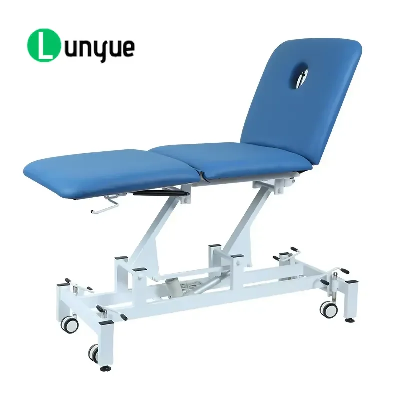 Modern Metal Adjustable Height Backrest Face Bed High Density Sponge Iron Frame Professional Physiotherapy Furniture