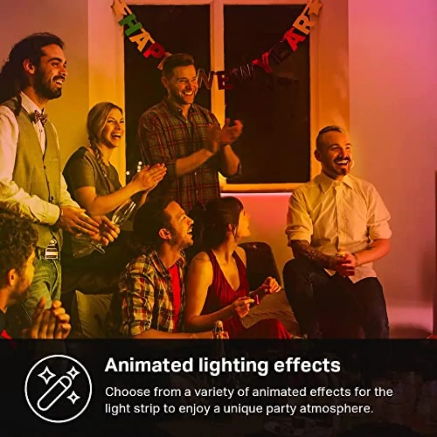 LED Light Strip, 50 Color Zones RGBIC, 16.4ft Wi-Fi LED Strip Works w/ Alexa, Google Home and SmartThings, High Brightness, 16M view 4