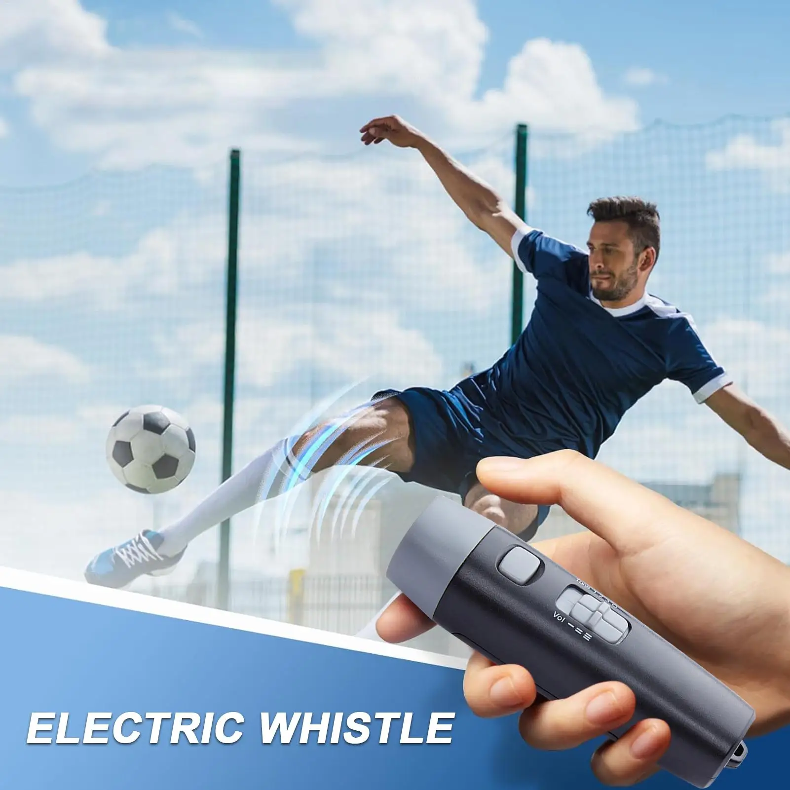 Electronic Whistle Loud Battery Powered Referee Whistle with Lanyard Sports Whistle for Football Basketball Hockey Training