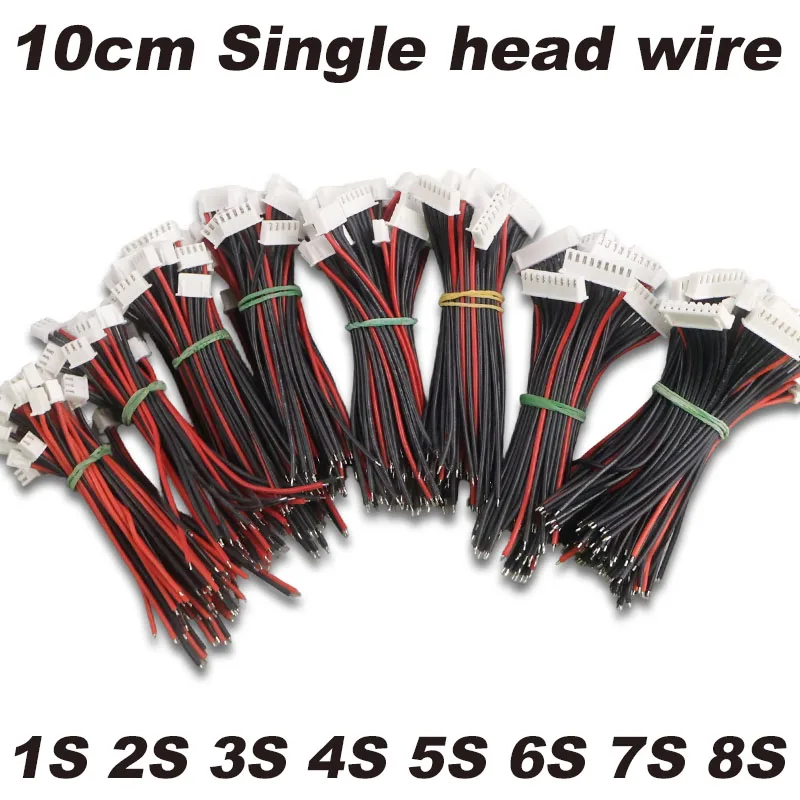 Lot de 5 câbles de charge et de conversion IMAX B6 10CM 1-8S avec connecteur pour batterie Lipo
