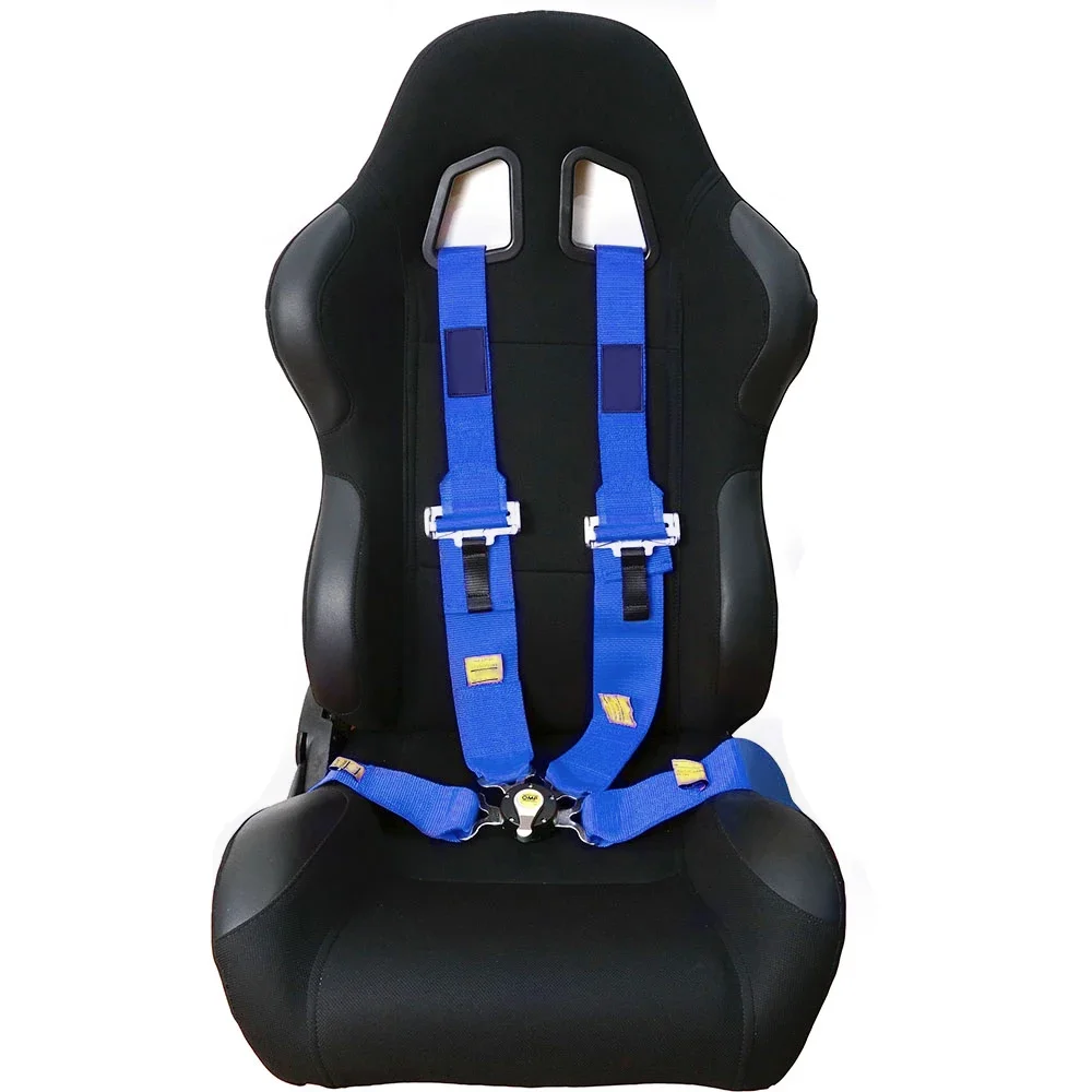 Racing Safety Harness Universal 3 Inch Snap-In Camlock Quick Release Car Seat Belt OM* Logo 4 5 6 Point Adjustable Harness Strap