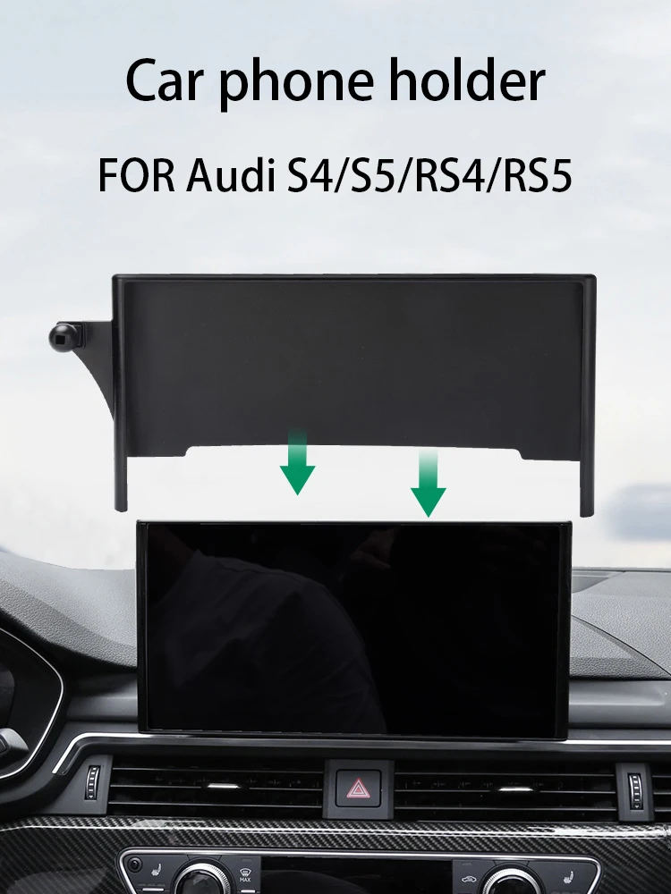 

Car Phone Holder For Audi S4/S5/RS4/RS5 2020-2023 Screen Navigation Bracket Magnetic New Energy Wireless Charging Rack